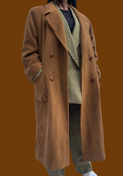 Camel DB Maxi Coat (40)