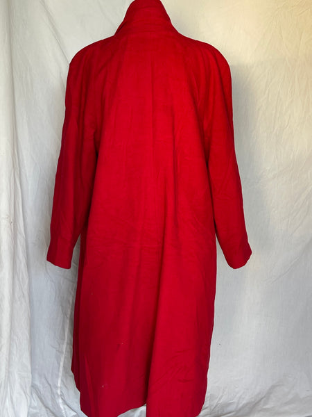 Red Pleated Open Coat (L-XL)