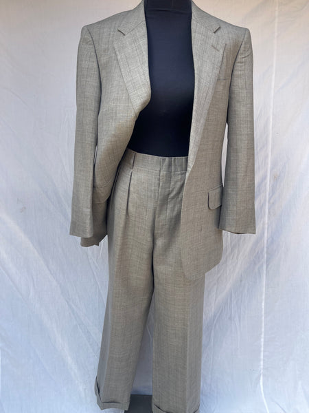 Grey Pinstriped Men’s Suit (Women’s 34)