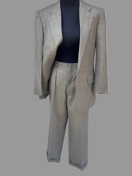 Grey Pinstriped Men’s Suit (Women’s 34)