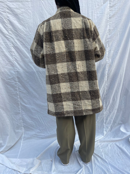 Pure Wool Checkered Coat (38)