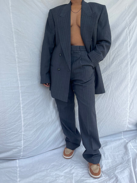 Navy Striped DB Suit ( Women’s 34)