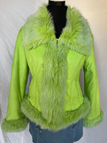 Limey Faux Suede Jacket (S)