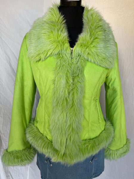 Limey Faux Suede Jacket (S)