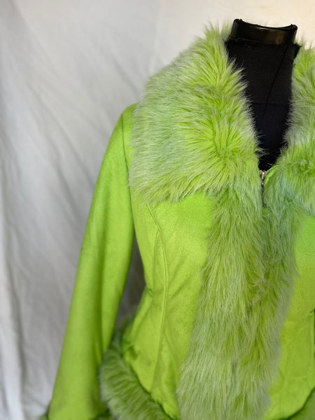 Limey Faux Suede Jacket (S)