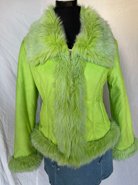 Limey Faux Suede Jacket (S)