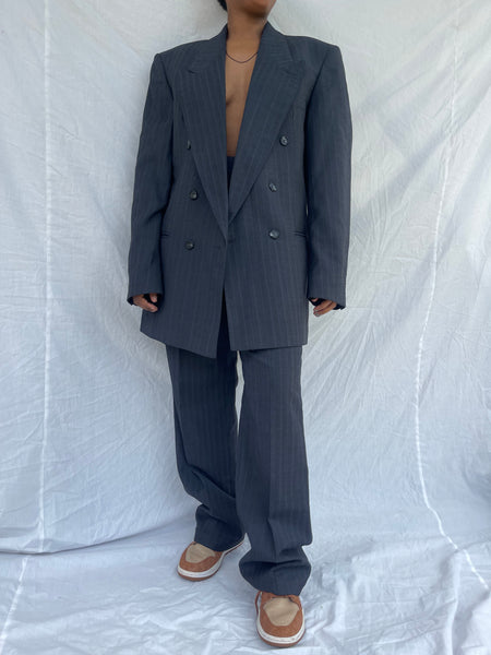 Navy Striped DB Suit ( Women’s 34)
