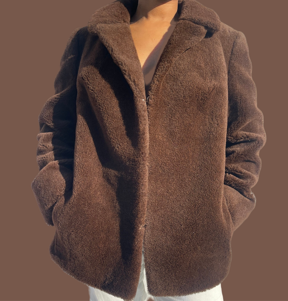 Genuine Llama Fur Jacket (S)