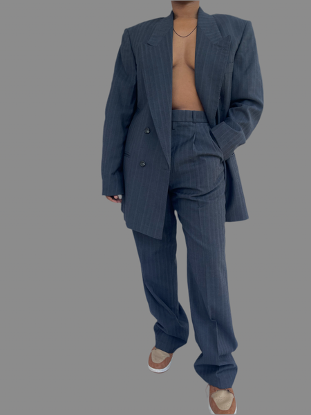 Navy Striped DB Suit ( Women’s 34)