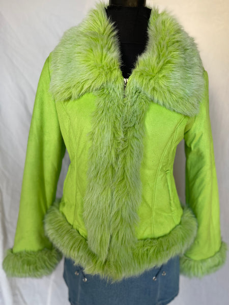 Limey Faux Suede Jacket (S)