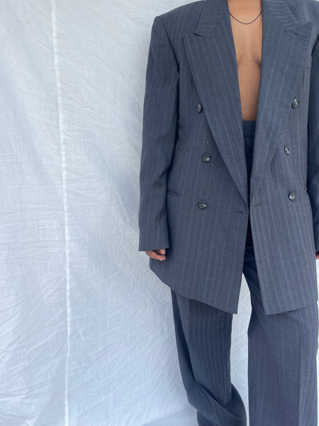 Navy Striped DB Suit ( Women’s 34)