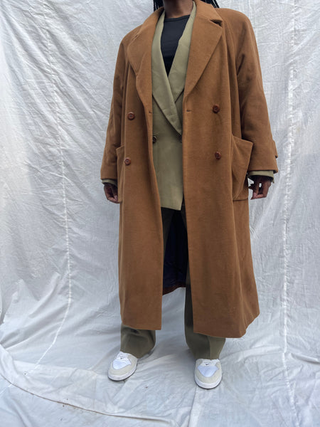 Camel DB Maxi Coat (40)
