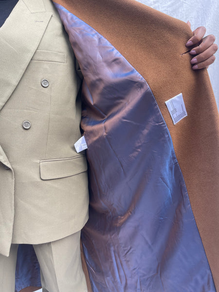Camel DB Maxi Coat (40)