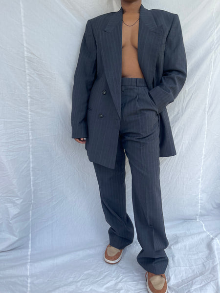 Navy Striped DB Suit ( Women’s 34)