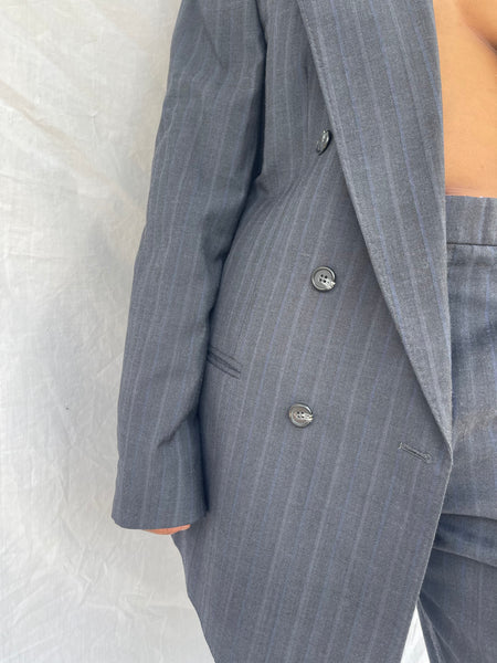 Navy Striped DB Suit ( Women’s 34)