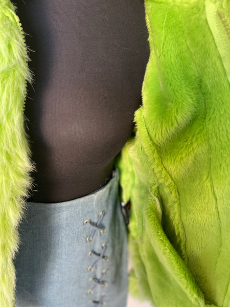 Limey Faux Suede Jacket (S)