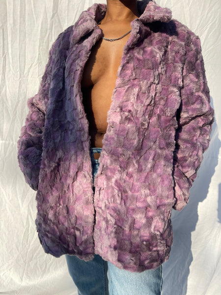 Faux Fur Pastel Pink Jacket (M)